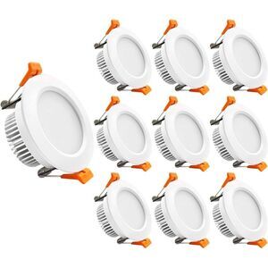 3" LED Recessed Lighting‎ Dimmable Downlight 5W 4000K  Natural White 10 Pack
